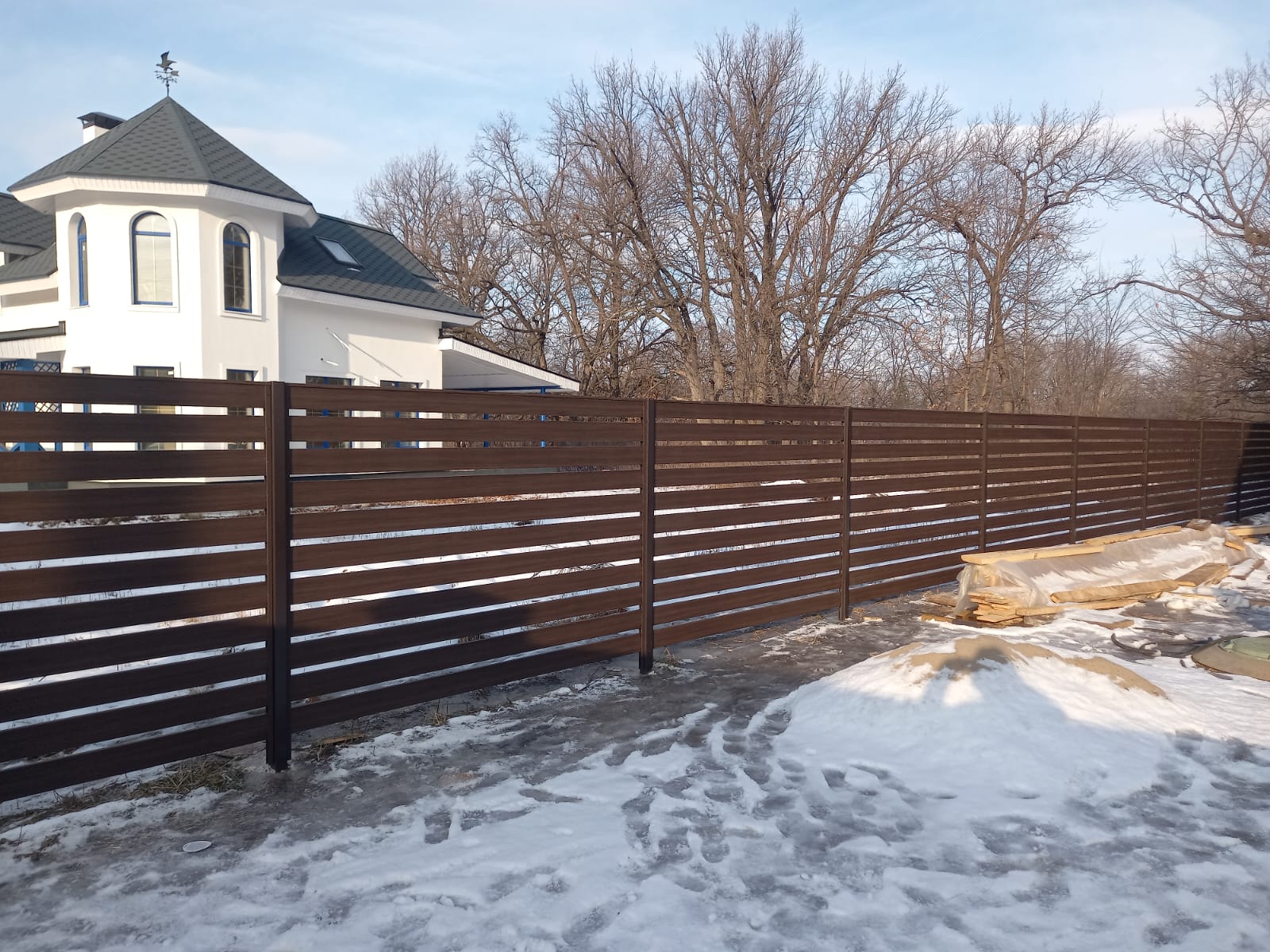 Забор ранчо Texas Coffe Wood, кп Булгари Парк
